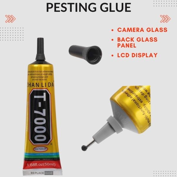 4 in 1 Mobile Repairing Kit - T-7000 Glue Black, 1 Screwdriver, 5 Multipurpose Cleaning Cloths and 1 Mobile Opener. Zee-Spares 4 in 1 Mobile Repairing Kit - T-7000 Glue Black, 1 Screwdriver, 5 Multipurpose Cleaning Cloths and 1 Mobile Opener. Zee-Spares